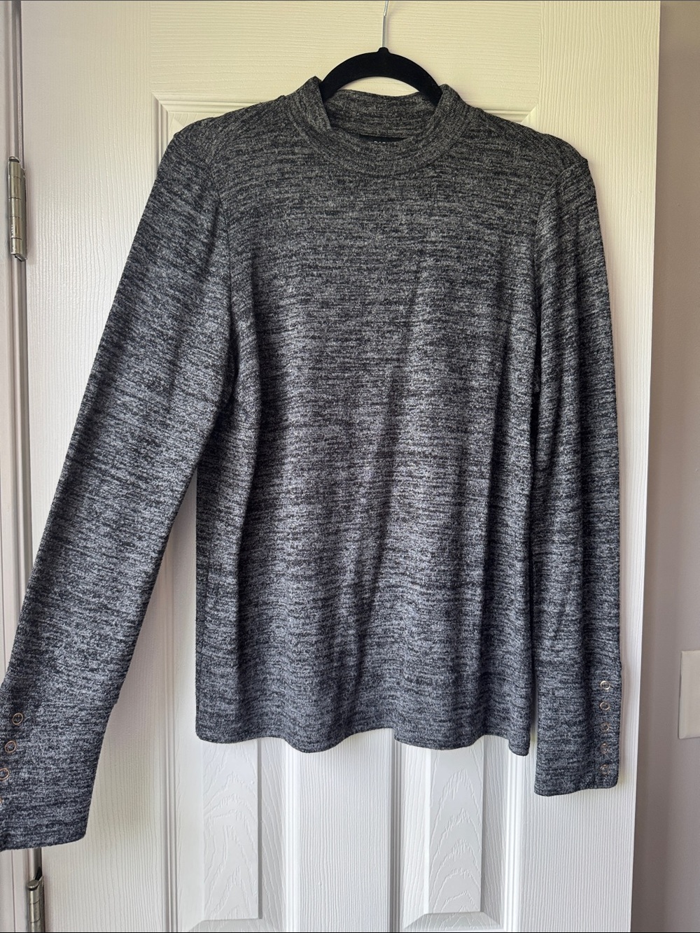 Rafaella Women's Heather Gray Turtleneck Sweater SOFT